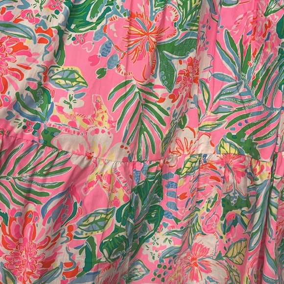 Lilly Pulitzer Nalani Short Sleeve Cotton Dress - Journey to the Jungle - Size 8 - Picture 5 of 9
